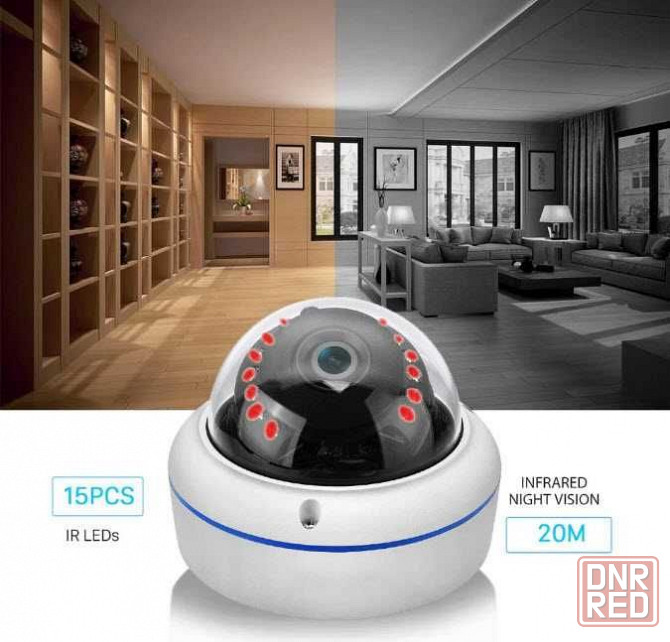 Беспроводная купольная IP камера 2MP WiFi ONVIF SmartHD IR iCSee/XMEye Запорожье - изображение 2