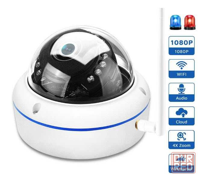 Беспроводная купольная IP камера 2MP WiFi ONVIF SmartHD IR iCSee/XMEye Запорожье - изображение 1