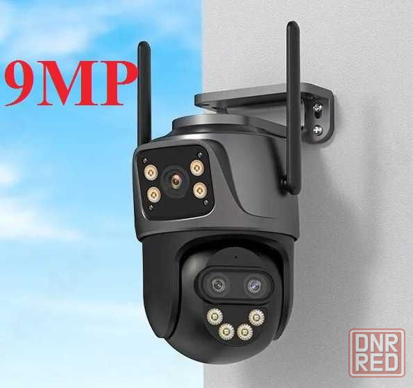 IP WIFI Камера 9МП ТРИ объектива 8х Zoom Видеонаблюдение Уличная Запорожье - изображение 1