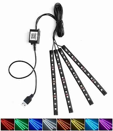 Автомобильная подсветка салона ног Bluetooth led rgb Запорожье