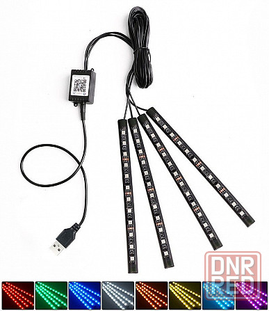 Автомобильная подсветка салона ног Bluetooth led rgb Запорожье - изображение 2