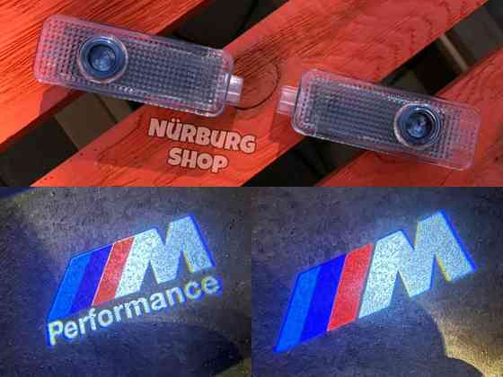 Штатная проекция логотипа подсветка в двери BMW M Performance лампочки Запорожье