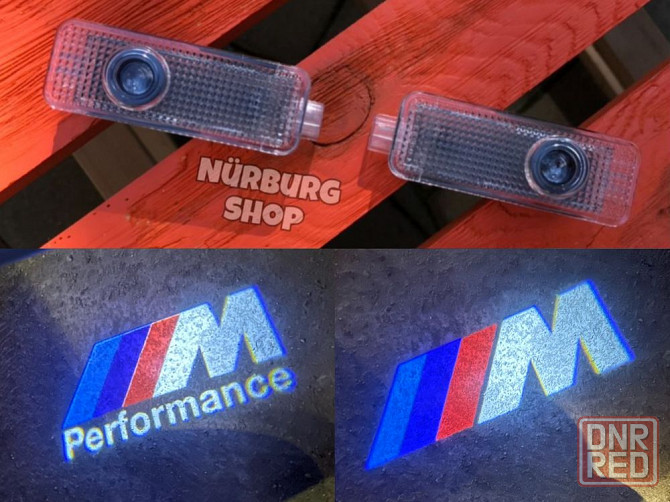 Штатная проекция логотипа подсветка в двери BMW M Performance лампочки Запорожье - изображение 1