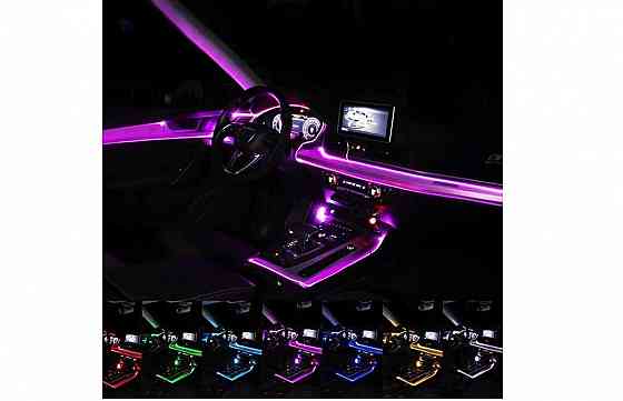 RGB разноцветный холодный неон Подсветка панели, обшивки автомобиля Запорожье