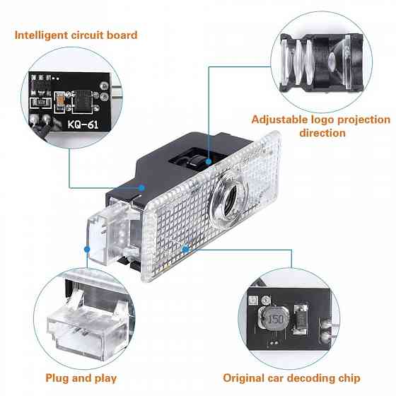 Подсветка двери логотип BMW лед (LED) /E39/E60,E90,F30,E65,E90,E85,X5 Запорожье