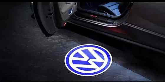 Штатная подсветка дверей с логотипом Vw Passat Touareg (комплект 2-шт) Запорожье