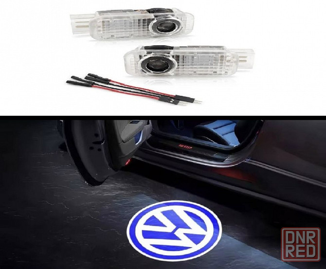 Штатная подсветка дверей с логотипом Vw Passat Touareg (комплект 2-шт) Запорожье - изображение 1