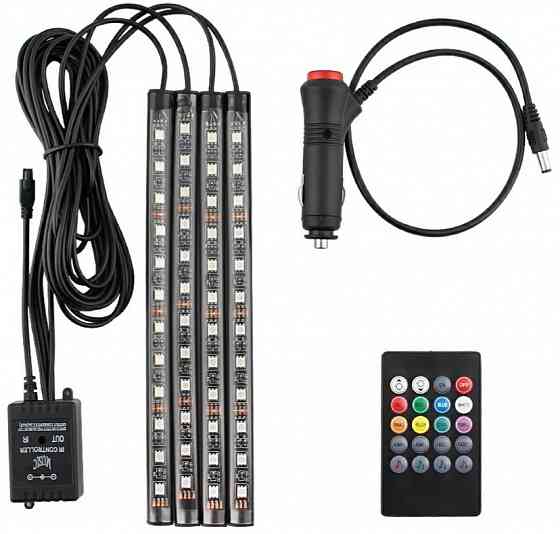 Подсветка салона авто Led RGB 18 smd Запорожье