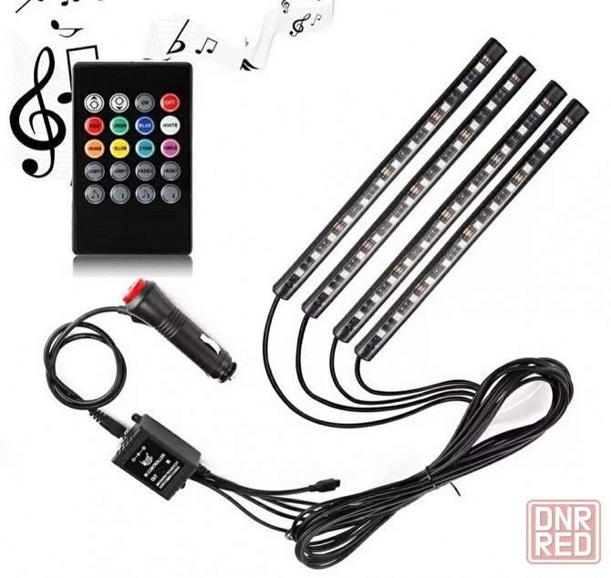 Подсветка салона авто Led RGB 18 smd Запорожье - изображение 1