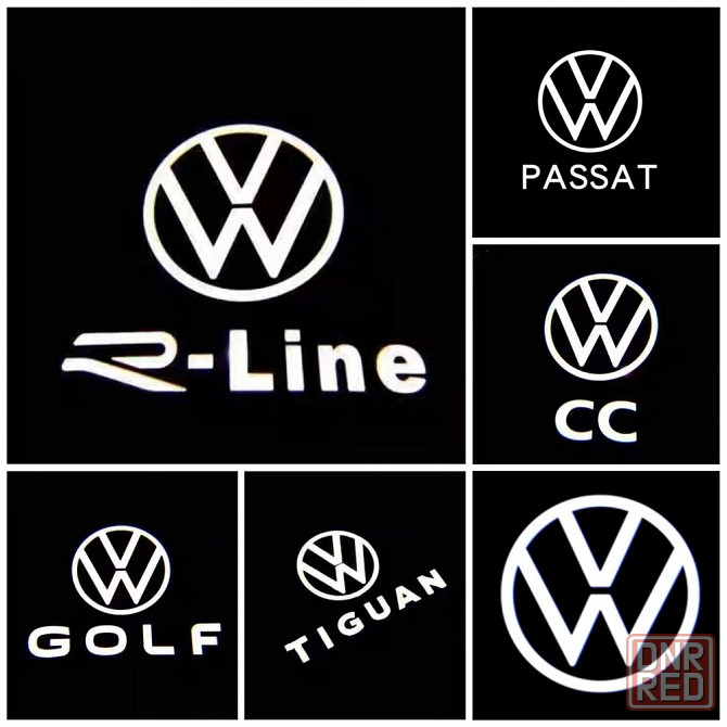 Плафон штатная LED подсветка двери с логотипом VW Volkswagen R-line Запорожье - изображение 1
