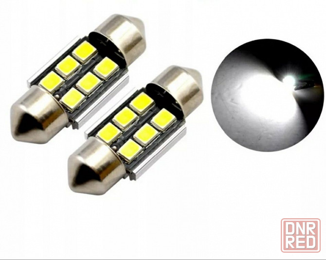 Подсветка салона номерного знака цоколь c5w Лед лампы LED Canbus обман Запорожье - изображение 4