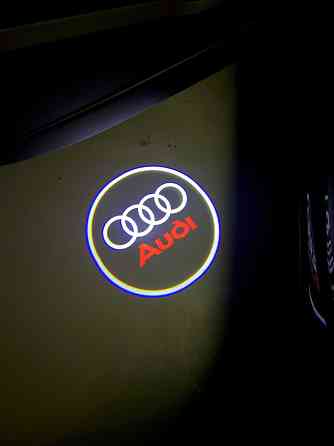 Проекция логотипа в двери Audi (Audi, Без кольца, S line, Audi Sport) Запорожье