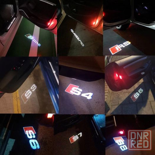 подсветка в двери ауди ауді audi s-line a3 a4 a5 a6 a7 a8 r8 q2 q3 Запорожье - изображение 1