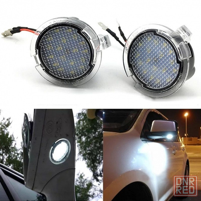 Штатная LED подсветка боковых зеркал и двери для Ford Edge Fusion Запорожье - изображение 1