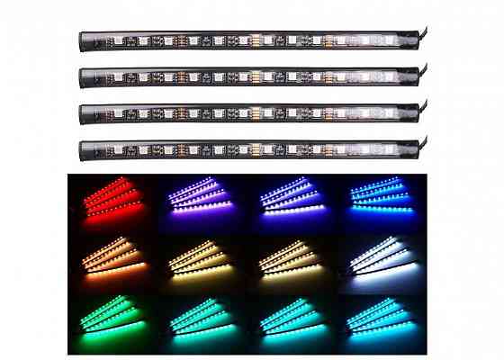 АКЦИЯ!!!Led подсветка салона , подсветка авто 4х9 RGB, многоцветная ДУ Запорожье