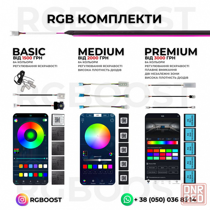 Контурная подсветка салона Ambient Light в авто 6в1/18в1/42в1 RGB LED Запорожье - изображение 2