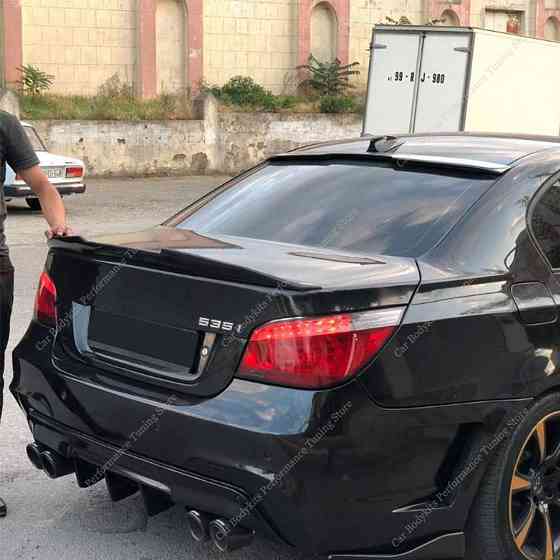 Спойлер bmw e60 PSM M4 MP накладка багажника БМВ е60 ПСМ М4 чёрный Белозерка