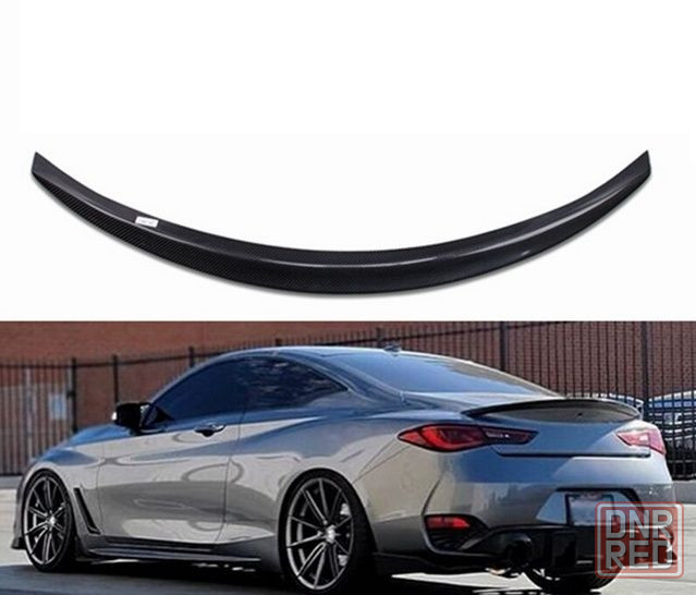 Карбоновый спойлер Infiniti Q60 накладка багажника Инфинити Ку60 US Белозерка - изображение 1