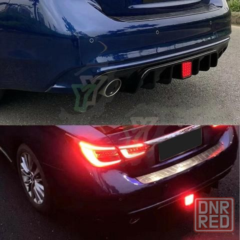 Диффузор накладка спойлер заднего бампера Infiniti Q50 Инфинити Ку50 Запорожье - изображение 1