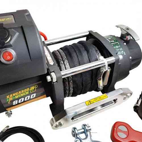 Лебедка PowerWinch k 8000 sr-12v с синтетическим тросом Запорожье