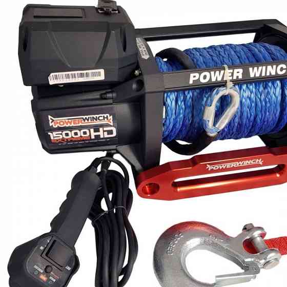 Лебедка PowerWinch k 8000 sr-12v с синтетическим тросом Запорожье