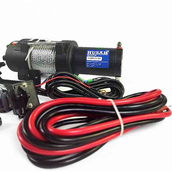 Электрическая лебедка на квадроцикл 2000 кг 12В Husar Winch (Польша) Запорожье