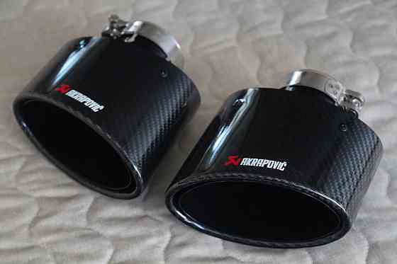 Насадки овальні глушителя Akrapovic Акрапович выхлоп прямоток BMW Audi Запорожье
