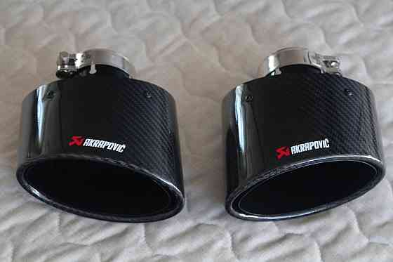 Насадки овальні глушителя Akrapovic Акрапович выхлоп прямоток BMW Audi Запорожье