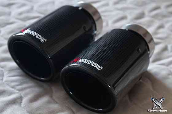 Насадки глушителя Акрапович карбон, Akrapovic Carbon (глушитель, прямо Запорожье