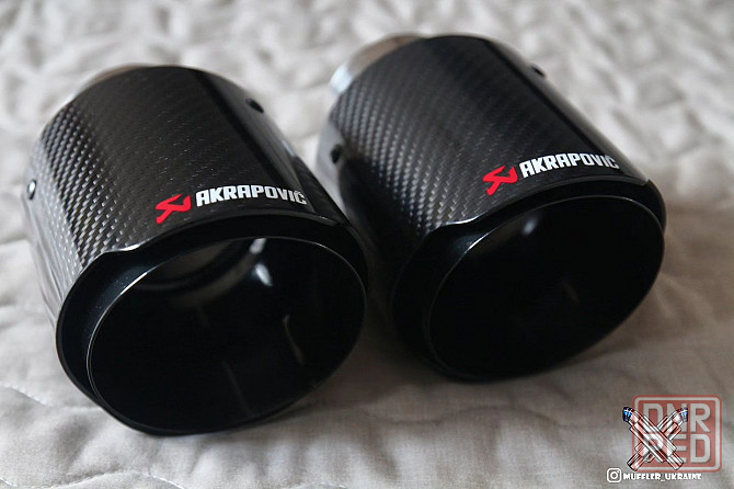 Насадки глушителя Акрапович карбон, Akrapovic Carbon (глушитель, прямо Запорожье - изображение 4