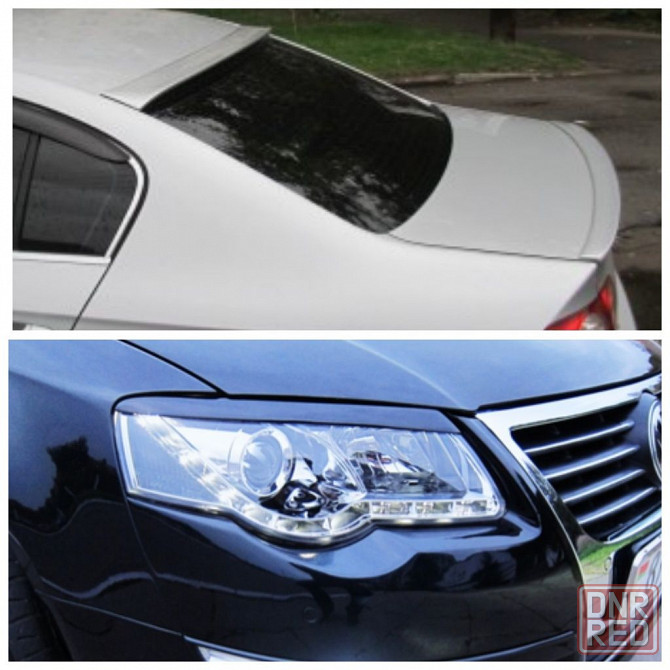 Спойлер козырёк реснички Volkswagen Passat B6. Фольцваген Пассат Б6 Херсон - изображение 1