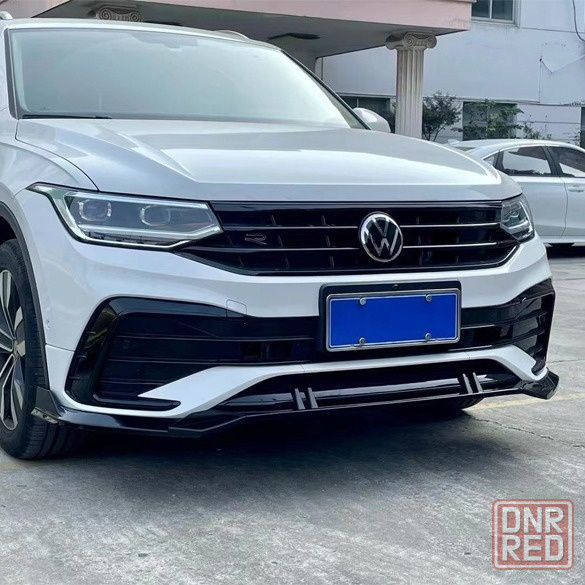 Сплиттер губа бампера Volkswagen Tiguan накладка переднего бампера Запорожье - изображение 1