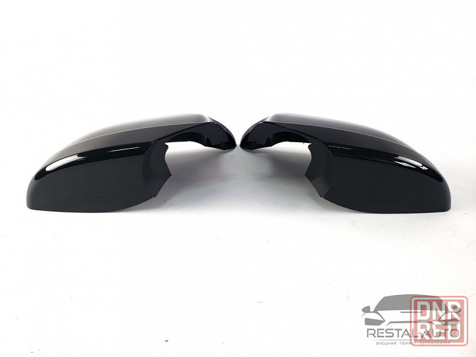 Накладки на зеркала M-Look на BMW 5 F10 F11 10-13 Черный глянец дорест Запорожье - изображение 2