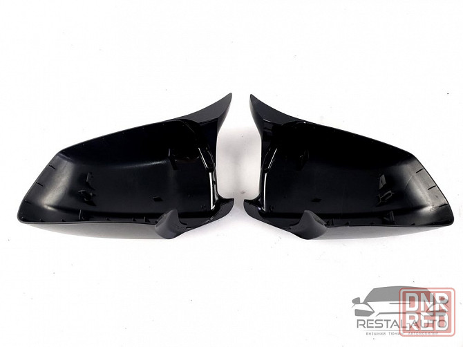 Накладки на зеркала M-Look на BMW 5 F10 F11 10-13 Черный глянец дорест Запорожье - изображение 3