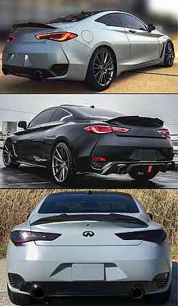Спойлер Infiniti Q60 накладка багажника Инфинити Ку60 Запорожье