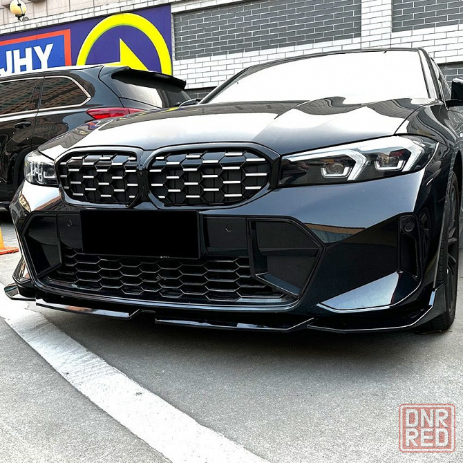 Сплиттер губа переднего бампера BMW G20 23+ накладка бампера БМВ Г20 Запорожье - изображение 2