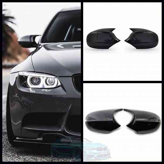 Накладки на зеркала BMW E90 E92 E88 E82 Черный глянец (Комплект) Запорожье