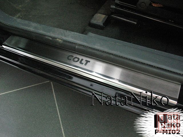 Накладки на пороги Mitsubishi ASX Colt Eclipse Galant Grandis L200 Запорожье - изображение 2