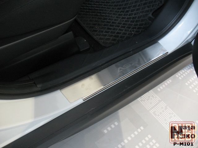 Накладки на пороги Mitsubishi ASX Colt Eclipse Galant Grandis L200 Запорожье - изображение 1