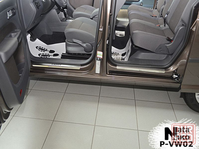 Накладки на пороги Volkswagen Amarok Beetle Caddy EOS Golf Jetta T-ROC Запорожье - изображение 3