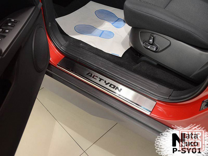 Накладки на пороги SsangYong Actyon Korando Kyron Rexton RAVON R2 R4 Запорожье - изображение 1