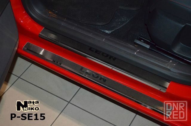Накладки на пороги Seat ARONA ATECA Alhambra Ibiza Leon Cordoba EXEO Запорожье - изображение 4