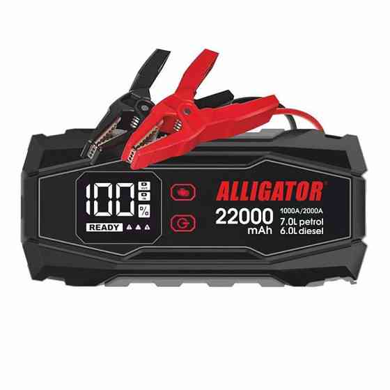 Пуско-зарядное устройство бустер  Alligator 1000A/2000A 22000mAh Запорожье