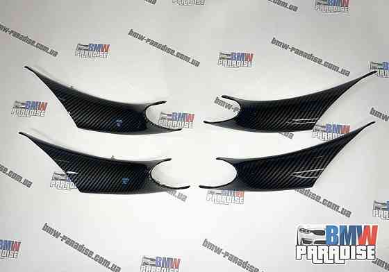 КАРБОНОВЫЕ накладки на ручки двери (внутренние) BMW F32 F34 F30 F35 Запорожье