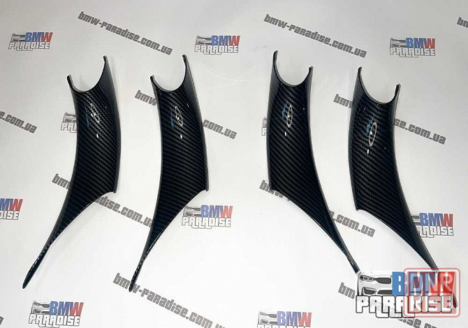 КАРБОНОВЫЕ накладки на ручки двери (внутренние) BMW F32 F34 F30 F35 Запорожье - изображение 1