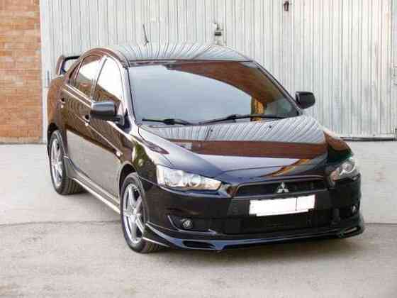 Юбка перед Mitsubishi Lancer X накладка на задний бампер лансер 10 Запорожье