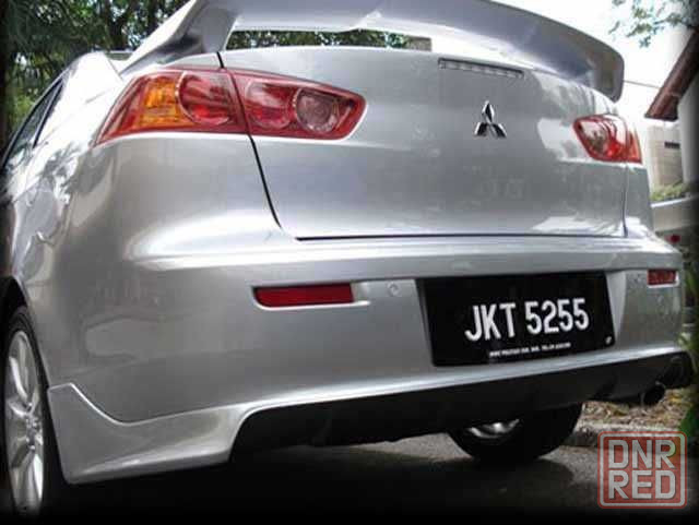 Юбка перед Mitsubishi Lancer X накладка на задний бампер лансер 10 Запорожье - изображение 6