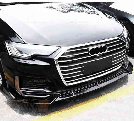 Сплиттер губа бампера Audi A6 C8 накладка переднего бампера Ауди А6 С8 Запорожье