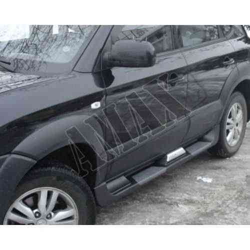 Пороги боковые, Hyundai Tucson 2004-2010 Накладки переднего и заднего Запорожье
