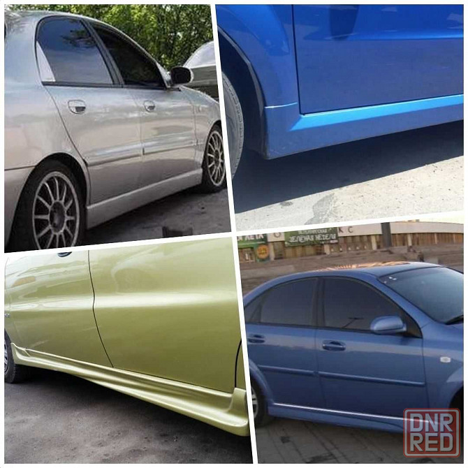Накладки на пороги Chevrolet Lanos пороги Шевролет Авео Лачети Запорожье - изображение 1